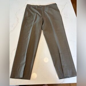 Tommy Hilfiger Olive Green Plaid Dress Pants